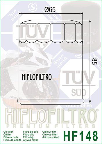 20-HF148 Hiflofiltro "hiflo" alyvos filtras hf148