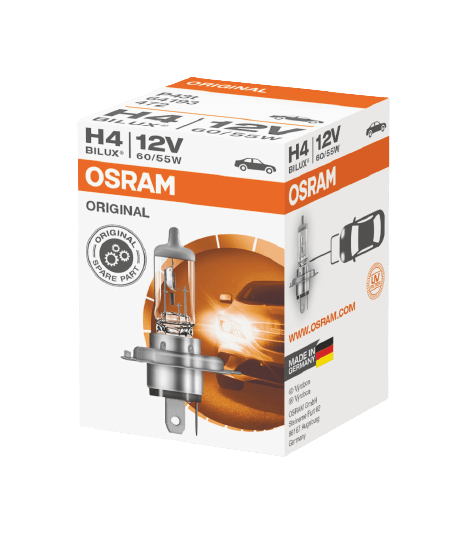 OSRAM h4 12v 60/55w p43t originali halogeninė lemputė