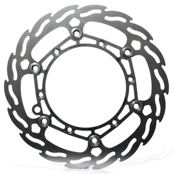 111046 MOTO-MASTER oversized front brake disk flame floating for optimal cooling and resistance