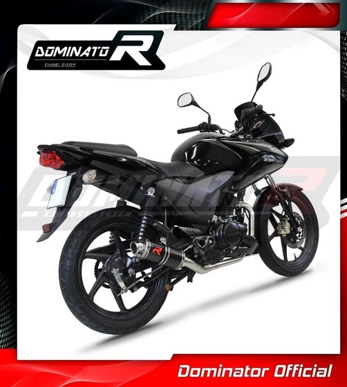 HO108DCBL-S Dominator full exhaust system silencer gp1 black