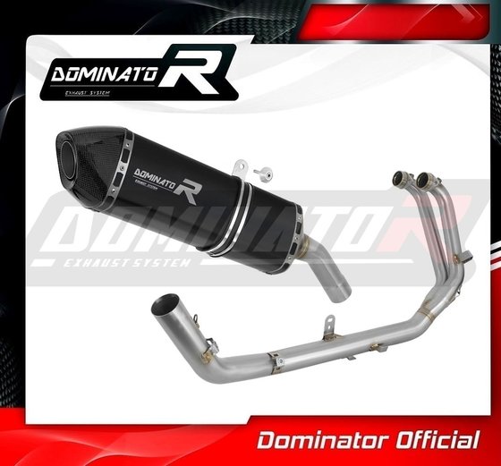 AP039DFBL-S Dominator full exhaust system silencer hp7 black