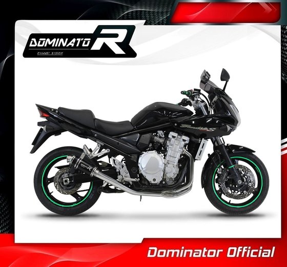 SU103DCBL-S Dominator full exhaust system silencer gp1 black