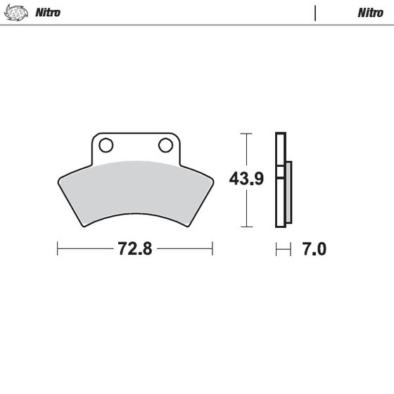 235-097621 MOTO-MASTER moto-master stabdžių kaladėlės polaris galinės: scrambler/sportsman 500 &lt;1997, scrambler 4