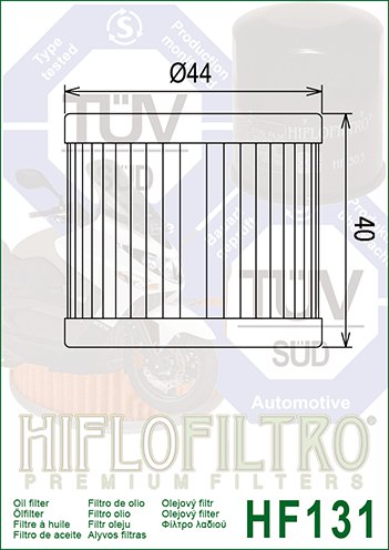 20-HF131 Hiflofiltro alyvos filtras