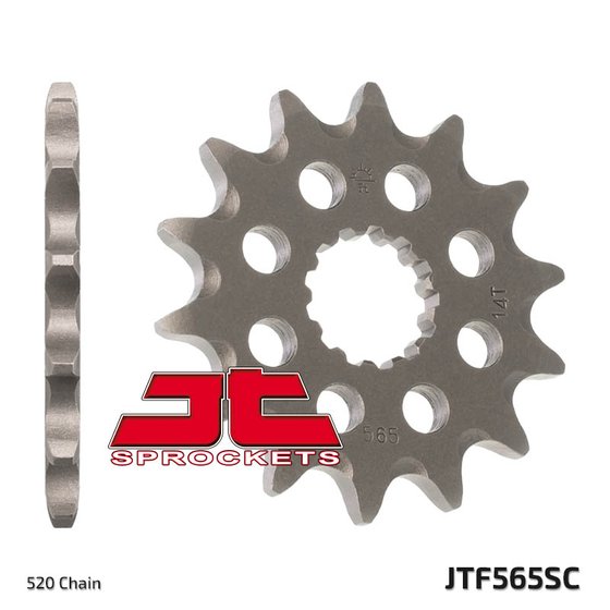 56514JT JT Sprockets priekinė lenktyninė žvaigždutė 14 dantų žingsnis 520 jtf56514sc