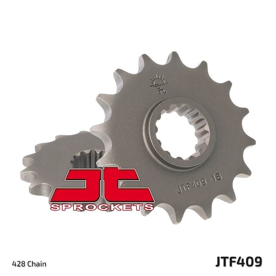 410114JT JT Sprockets priekinė žvaigždutė 14 dantų žingsnis 428 jtf40914