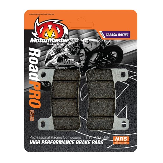 414306 MOTO-MASTER street bike roadpro brake pads carbon racing with nrs technology designed for track use only