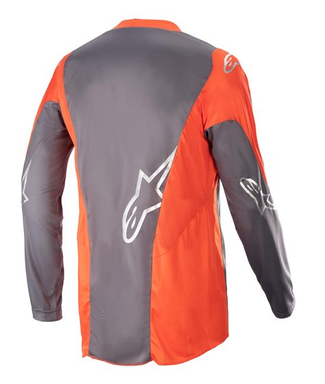 ALPINESTARS marškinėliai racer hoen grey/hot orange