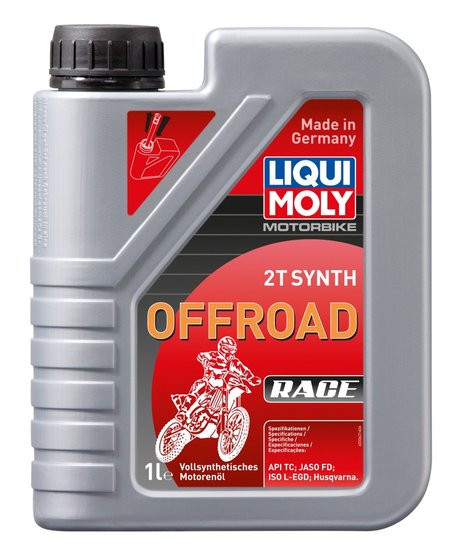 LIQUI MOLY 2t visiškai sintetinė bekelės lenktyninių variklių alyva - 1l