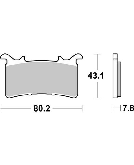 985DS-2 SBS stabdžių kaladėlės dual sinter 2