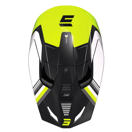 SHOT šalmas kids furious tracer neon yellow glossy