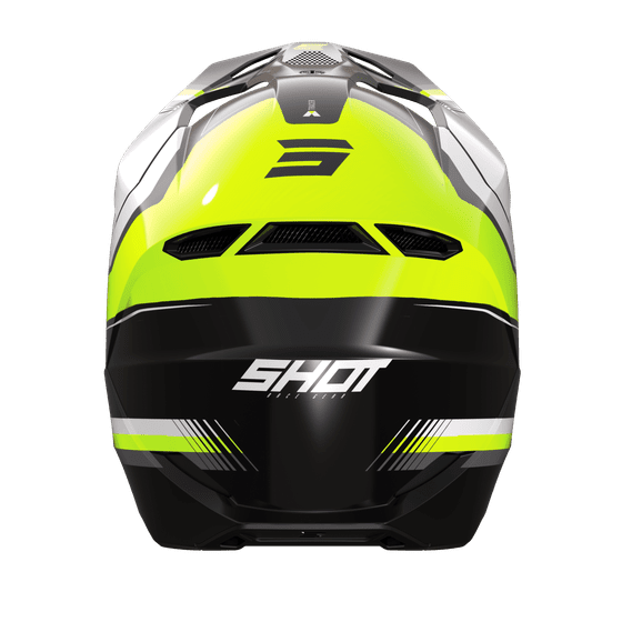 SHOT šalmas kids furious tracer neon yellow glossy