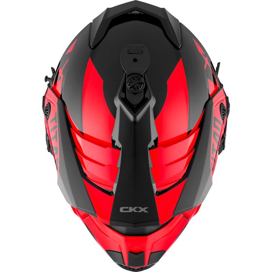 CKX šalmas + akiniai titan airflow extra red