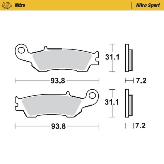 235-094922 MOTO-MASTER moto-master nitro racing stabdžių kaladėlės yamaha yz250f front