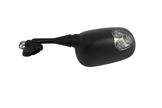 20-87026 EMGO juodas kairysis veidrodis su led