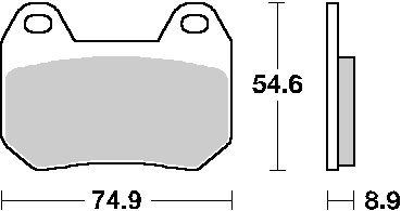 746HF SBS stabdžių kaladėlės keraminės