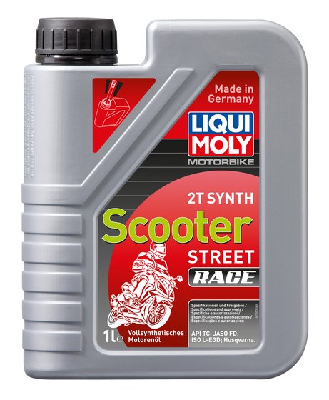 LIQUI MOLY 2 taktų visiškai sintetinė motorolerių lenktyninių variklių alyva - 1l