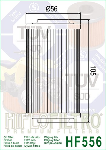 20-HF556 Hiflofiltro "hiflo" alyvos filtras hf556