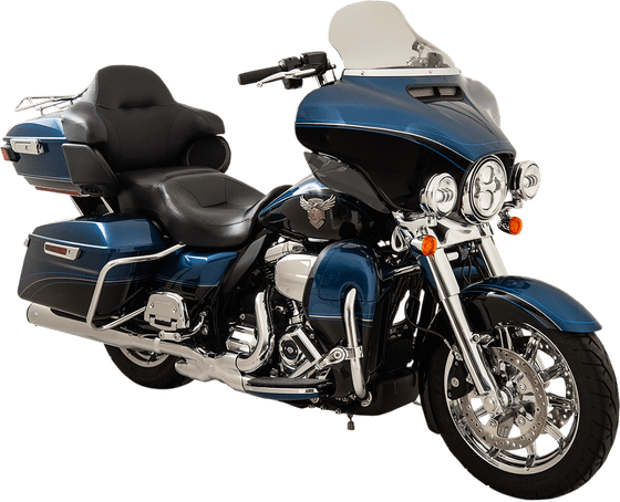 KW05-01-0466-T KLOCK WERKS aukštas dūmų priekinis stiklas su atšvaitu harley davidson flh