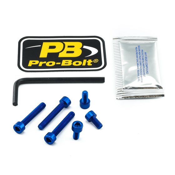 TTR123B PRO BOLT degalų dangtelio varžtų rinkinys (juodas)