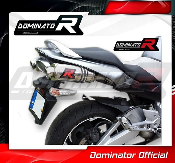 SU022DST-S Dominator exhaust silencer round