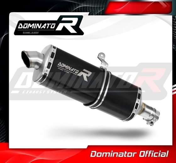 HO109DP7BL-S Dominator exhaust silencer p7 black