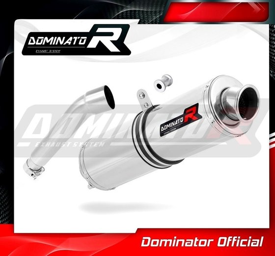 AC001DST-S Dominator exhaust silencer round