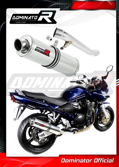 SU070DST-S Dominator exhaust silencer round