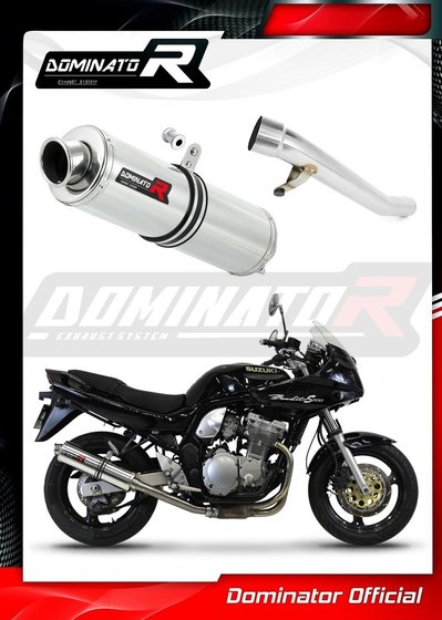 SU009DST-S Dominator exhaust silencer round