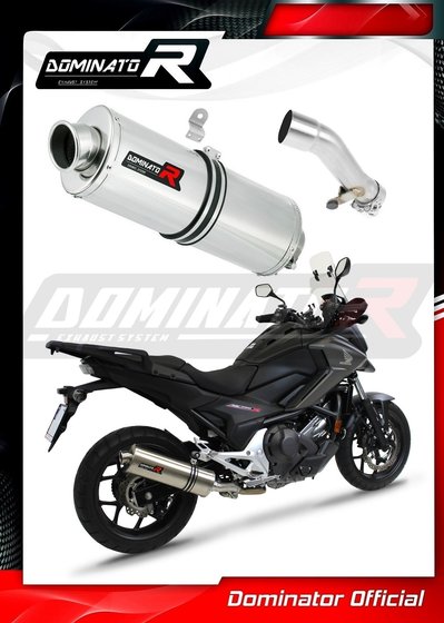 HO072DA-S Dominator exhaust silencer oval