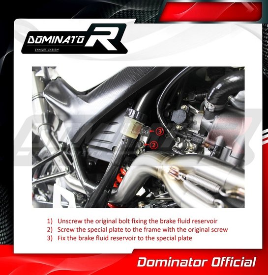 YA066DA-S Dominator exhaust silencer oval & 2 in 1 collector