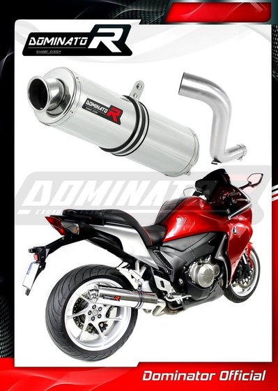 HO076DST-S Dominator exhaust silencer round