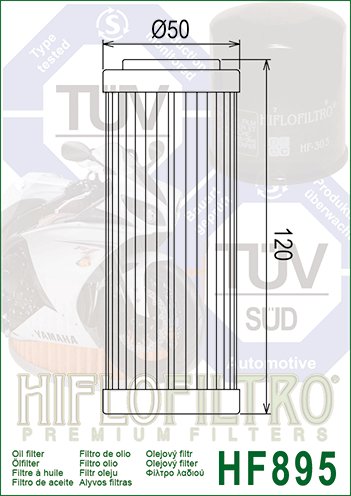 20-HF895 Hiflofiltro "hiflo" alyvos filtras hf895