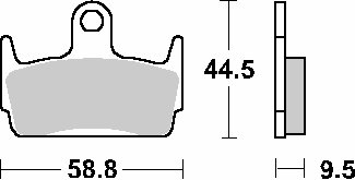 129HF SBS stabdžių kaladėlės keraminės (710hf)