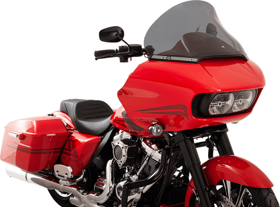 KW05-01-0315 KLOCK WERKS "pro touring flare" priekinis stiklas harley road glide (15") - tamsiai dūminis