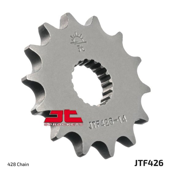 42614JT JT Sprockets priekinė žvaigždutė 14 dantų žingsnis 428 jtf42614