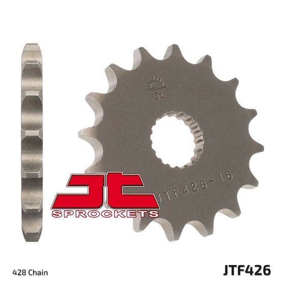 42614JT JT Sprockets priekinė žvaigždutė 14 dantų žingsnis 428 jtf42614