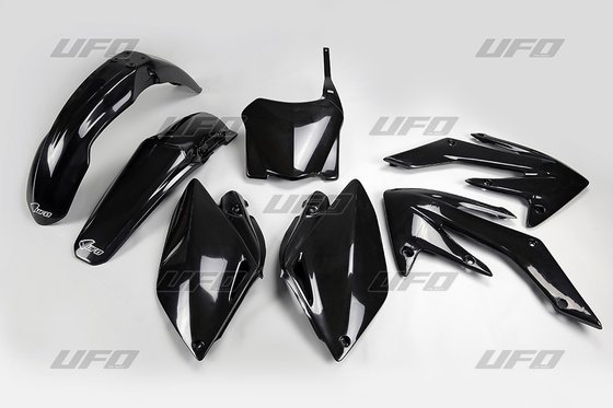 HOKIT112-001 UFO pilnas juodas kėbulo komplektas honda crf250r (2008-2009)