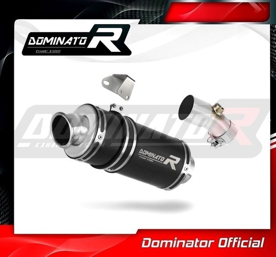 KA041DCBL-S Dominator exhaust silencer muffler gp1 black