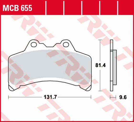 MCB655 TRW stabdžių trinkelės