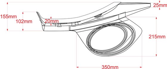 SCR-YXSR-NSBB/B C-RACER žemo profilio sėdynė yamaha xsr