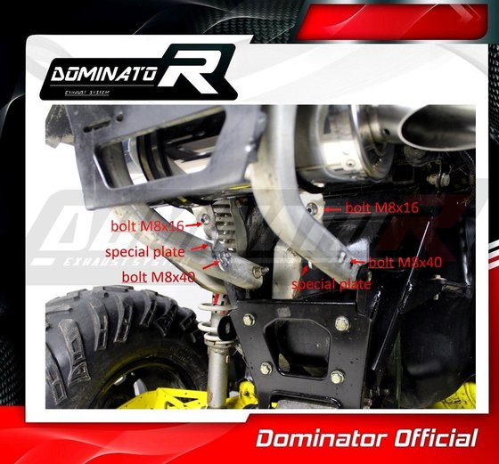 CA006DST-S Dominator exhaust silencer round