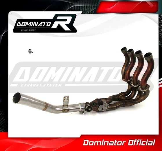 SU059D Dominator exhaust cat eliminator decat