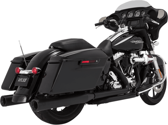 46703 VANCE & HINES 4" juodi eliminatoriaus duslintuvai harley fl (1995-2016)