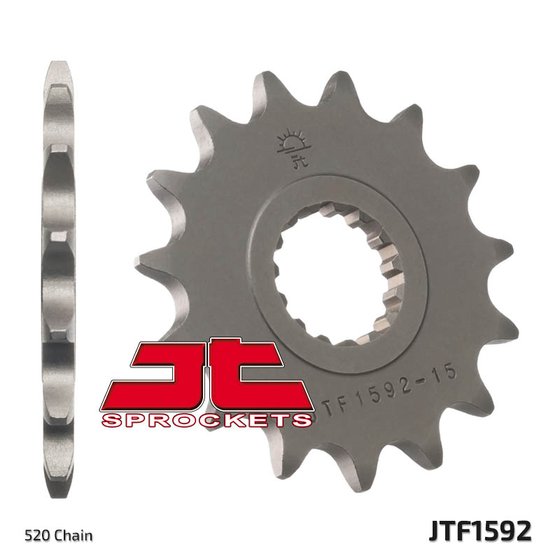 JTF1592 JT Sprockets plieninė priekinė žvaigždutė