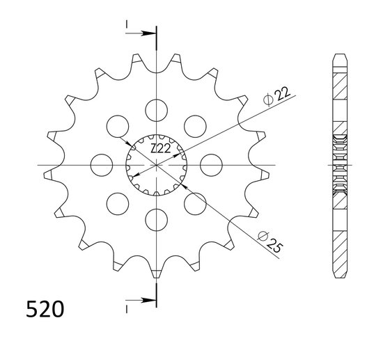 61201-15 Supersprox supersprox priekinė žvaigždutė 394.15