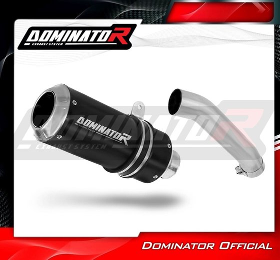 KT075DCBL Dominator exhaust silencer muffler gp black + db killer