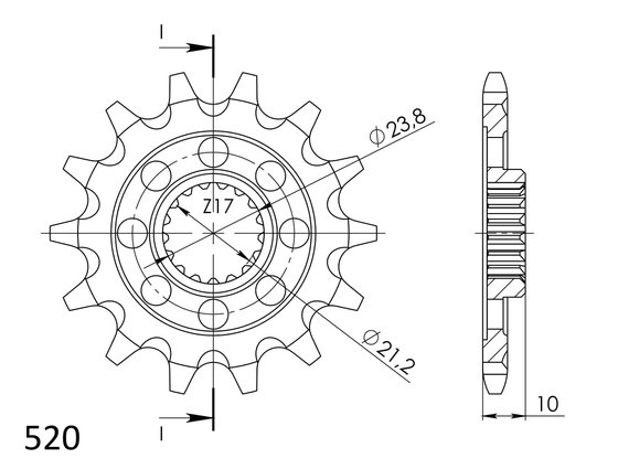 CST-1442 Supersprox priekinė žvaigždutė