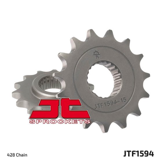 214915JT JT Sprockets priekinė žvaigždutė 15 dantų žingsnis 428 jtf159415