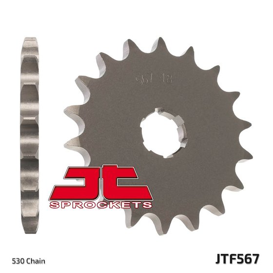 JTF567 JT Sprockets plieninė priekinė žvaigždutė